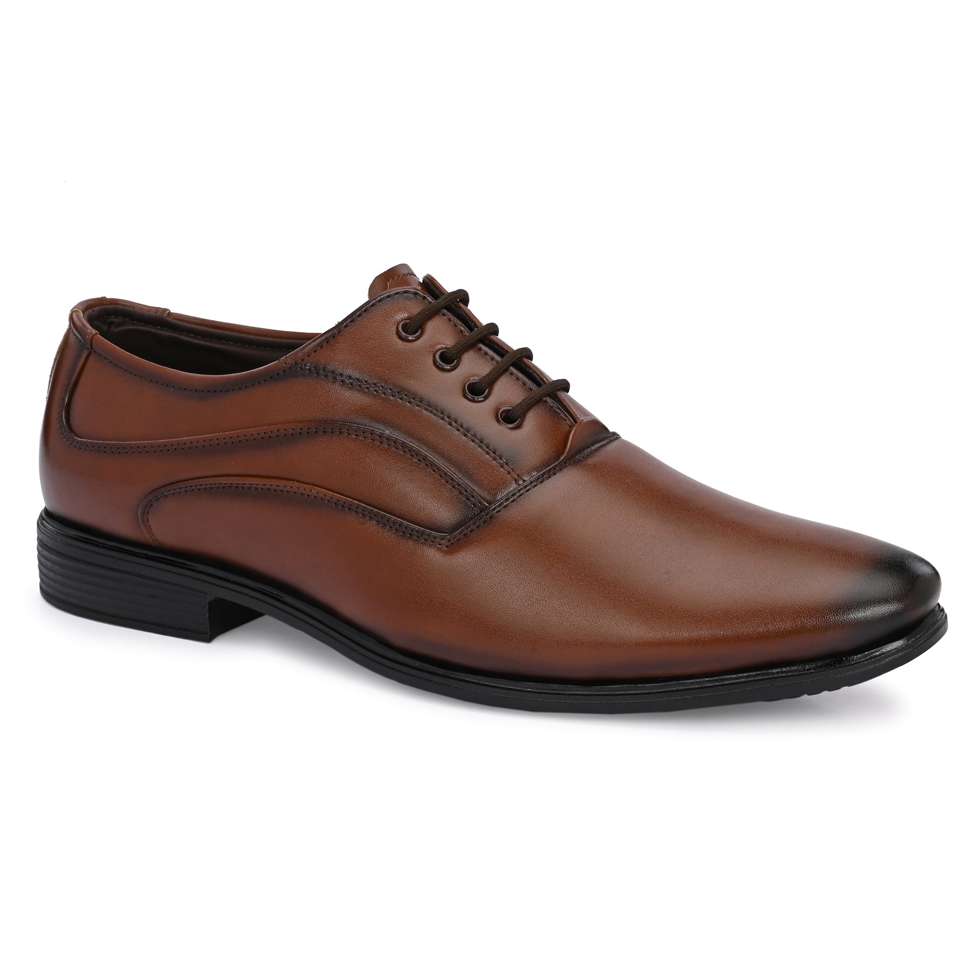 Men's Brown Leather Derby Dress Shoe
