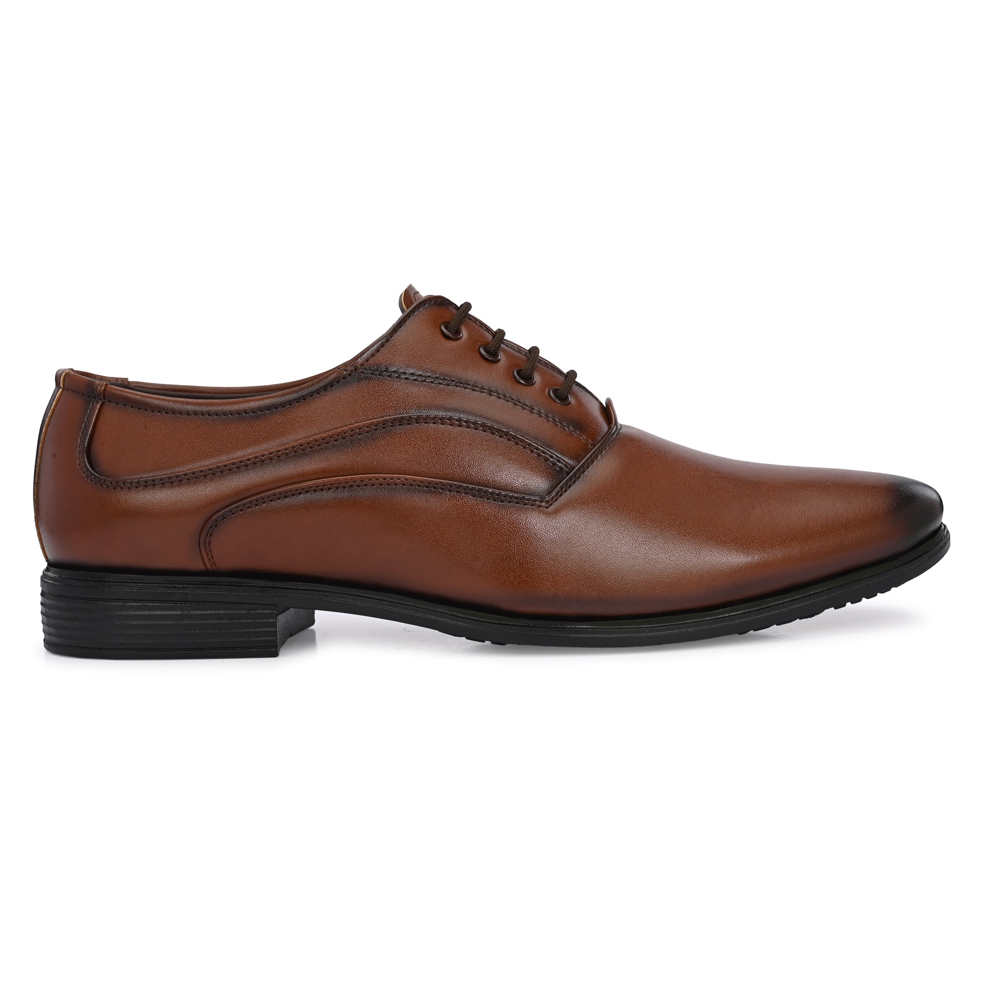 Men's Brown Leather Derby Dress Shoe