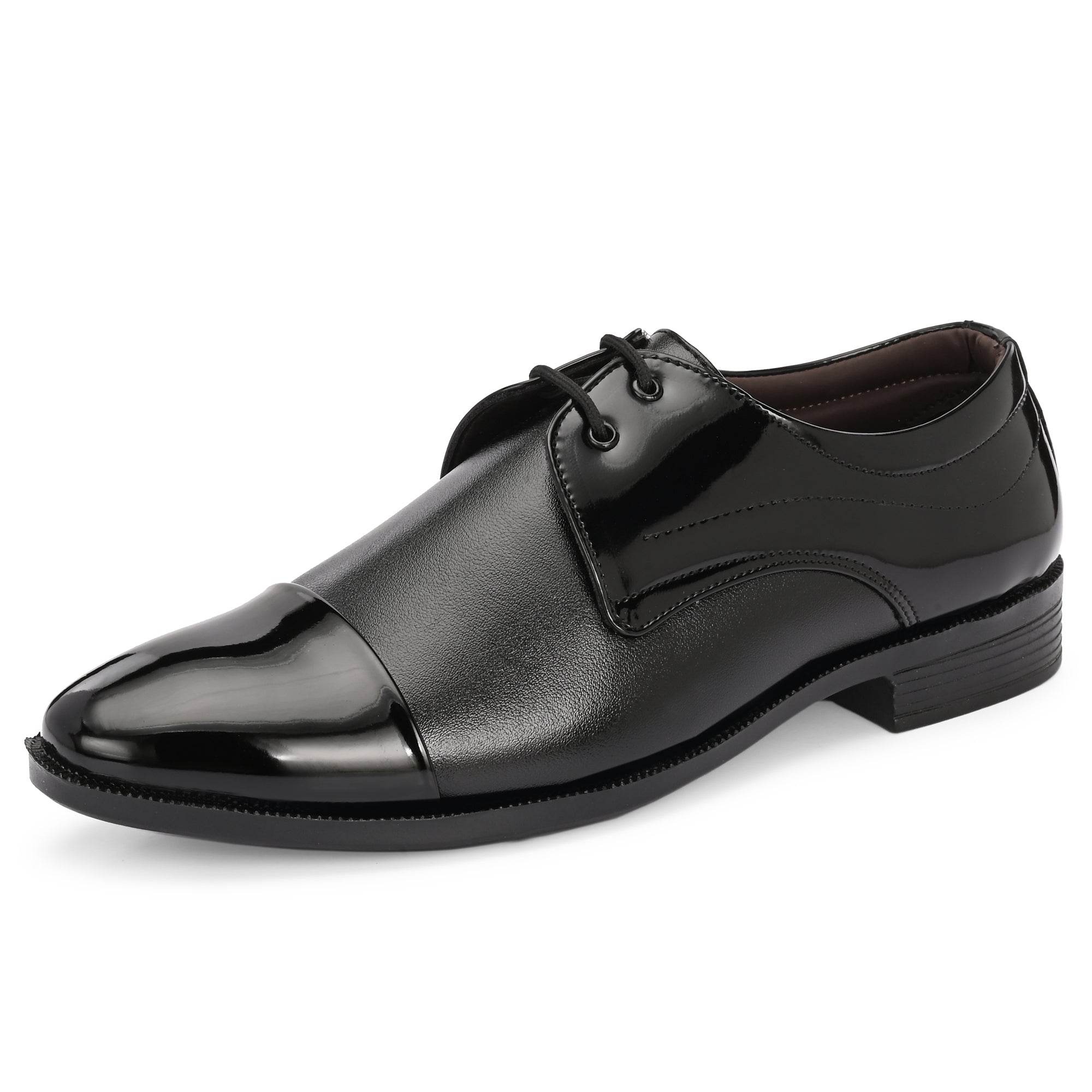 DYXX Black Derby Formal Shoe – Classic Men's Lace-Up Office Wear