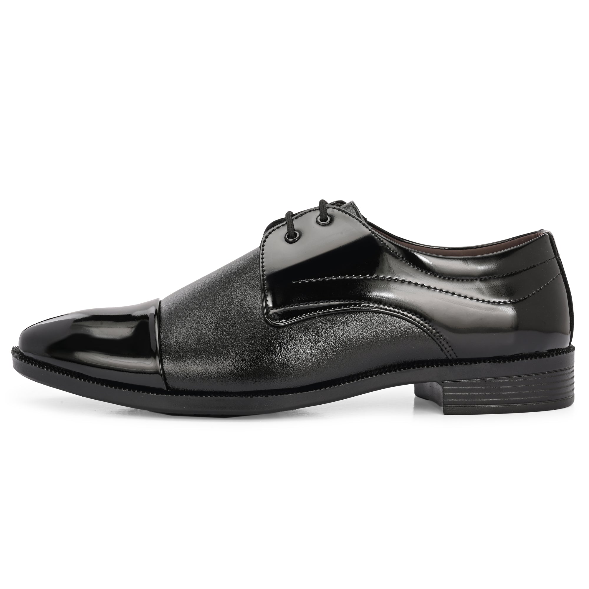 DYXX Black Derby Formal Shoe – Classic Men's Lace-Up Office Wear