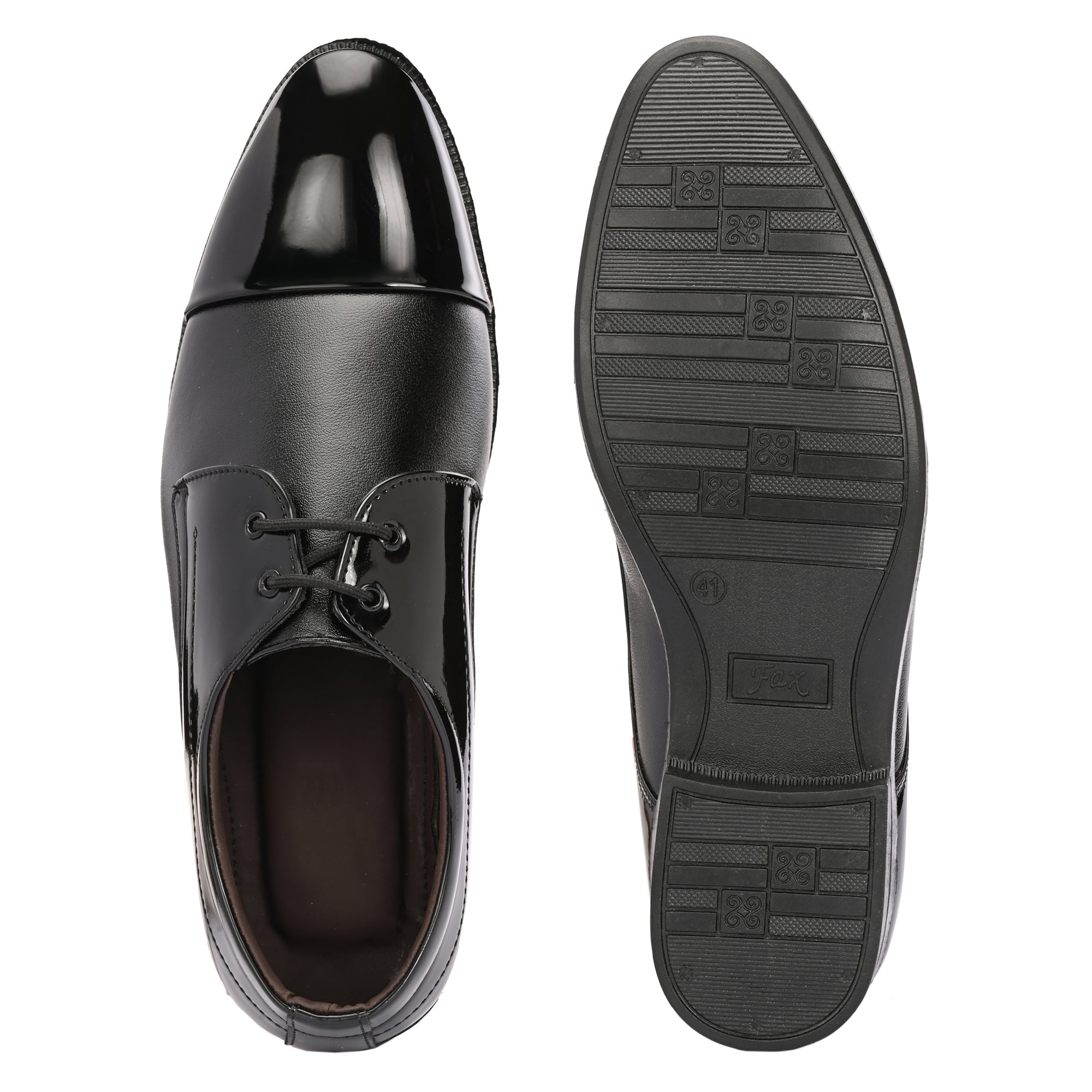 DYXX Black Derby Formal Shoe – Classic Men's Lace-Up Office Wear